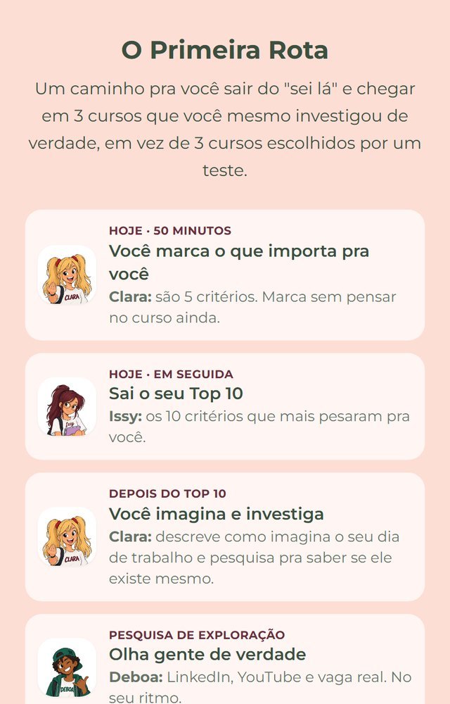 Tela de apresentação do app com a Turma Rumo